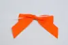 3W x 2-3/4 Bow, Pre-Tied Grosgrain Bows With Wire Twist, Torrid Orange Grosgrain