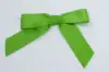 3-1/2W x 2-3/4 Bow, Pre-Tied Grosgrain Bows With Wire Twist, Apple Green