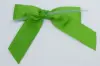 3-1/2W x 2-3/4 Bow, Pre-Tied Grosgrain Bows With Wire Twist, Apple Green