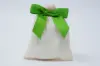 3-1/2W x 2-3/4 Bow, Pre-Tied Grosgrain Bows With Wire Twist, Apple Green
