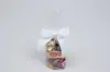 3W x 2-3/4 Bow, Pre-Tied Grosgrain Bows With Wire Twist, White Grosgrain