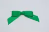 3W x 2-3/4 Bow, Pre-Tied Grosgrain Bows With Wire Twist, Emerald Grosgrain