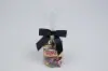 3-1/2W x 2-3/4 Bow, Pre-Tied Grosgrain Bows With Wire Twist, Black Grosgrain