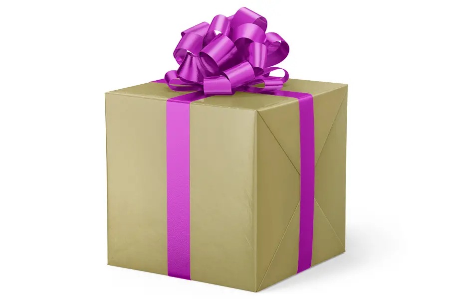 24W x 417 ft, Everyday Wrapping Paper, Gold Solid