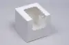 4L x 4W x 4H, Window Bakery Boxes, White