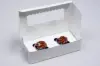 8L x 4W x 2-1/2H, Window Bakery Boxes, White