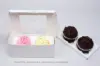 8L x 4W x 4H, Window Bakery Boxes, White