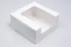 10L x 10W x 4H, Window Bakery Boxes, White