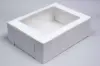 12L x 9W x 4H, Window Bakery Boxes, White