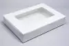14L x 10W x 2-1/2H, Window Bakery Boxes, White