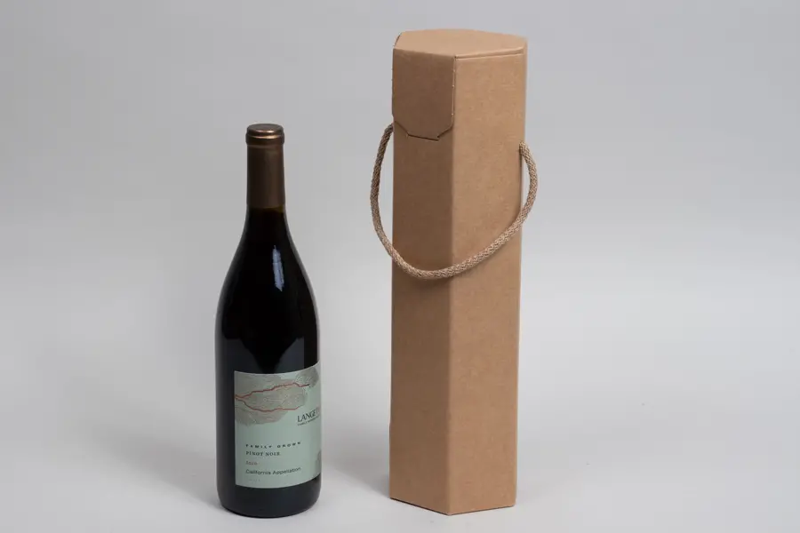 3-3/4L x 3-3/4W x 15H, Wine Boxes, Natural Kraft