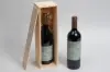13-1/2L x 3-1/2W x 3-1/2H, Single Bottle Wooden Wine Box, Pine Wood