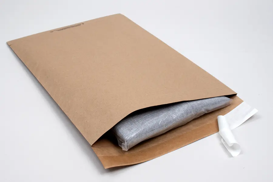 14-1/4W X 20H, (#7) ECO-NATURAL PAPER SHIPPING BAGS, KRAFT
