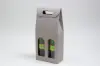 7L x 3-1/2W x 15H, Grey Groove Italian Wine Boxes, Gris Gray Groove