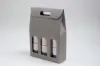 10-5/8L x 3-1/2W x 15H, Grey Groove Italian Wine Boxes, Gris Gray Groove