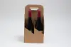 7W x 7L x 13-3/4H, Wine Bottle Carrier, Natural Kraft