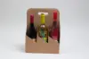 7W x 10-5/8L x 13-3/4H, Wine Bottle Carrier, Natural Kraft