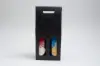 3-1/2W x 7L x 15-3/4H, Seta Italian Colored Olive Oil & Vinegar Carriers, Nero Black