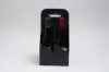 7W x 7L x 13-3/4H, Wine Bottle Carrier, Black