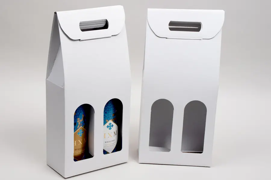 7L x 3-1/2W x 15H, Jar Gift Boxes Carriers, White