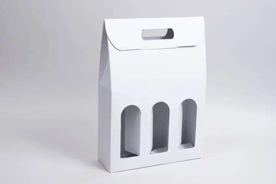 10-5/8L x 3-1/2W x 15H, Jar Gift Boxes Carriers, White