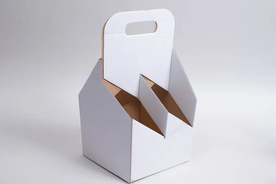 7L x 7W x 13-3/4H, Jar Gift Boxes Carriers, White