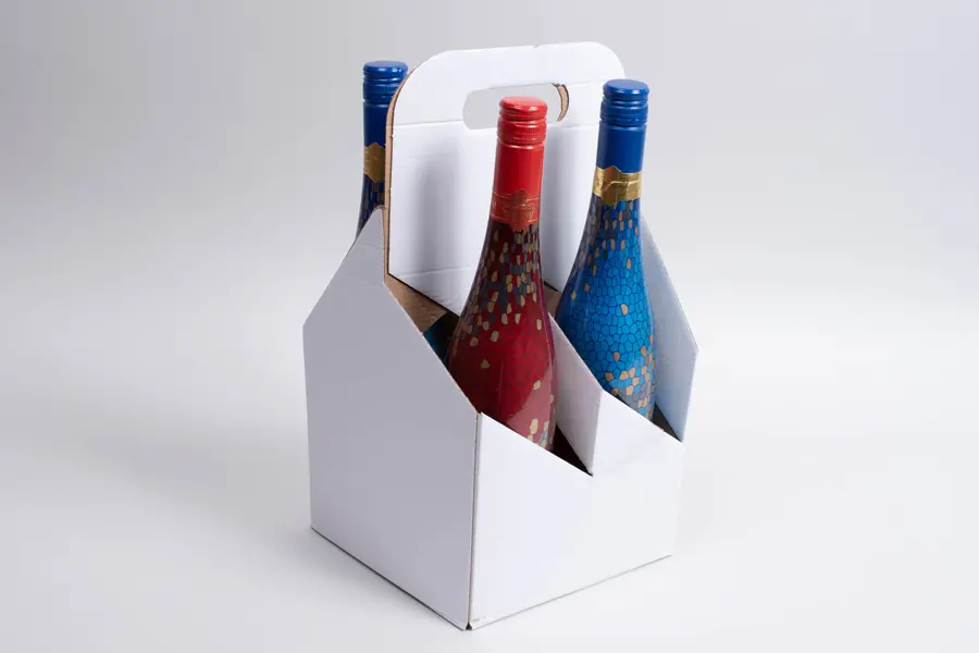 7L x 7W x 13-3/4H, Jar Gift Boxes Carriers, White