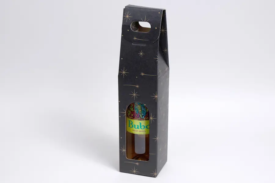 3-1/2L x 3-1/2W x 15H, Italian Wine Boxes, Constellation