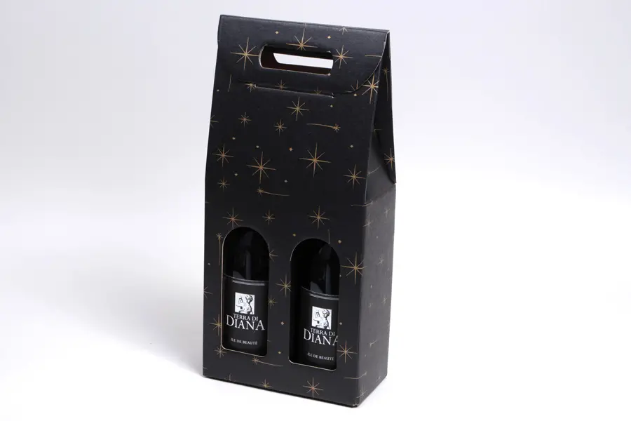 7L x 3-1/2W x 15H, Italian Wine Boxes, Constellation
