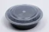 7W X 2D, (32OZ)  PLASTIC FOOD TAKE-OUT BOXES, BLACK