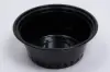 7W X 3D, (38OZ) PLASTIC FOOD TAKE-OUT BOXES, BLACK