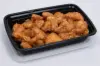 8-3/4L X 6W X 1-1/2D, (28OZ) PLASTIC FOOD TAKE-OUT BOXES, BLACK