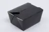 4-3/8L X 3-1/2W X 2-1/2H, (#1) FOLDING FOOD TAKE-OUT BOXES, BLACK GLOSS