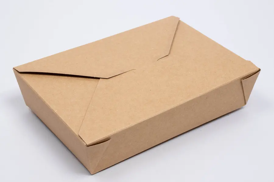 7-3/4L X 5-1/2W X 1-7/8H, (#2) FOLDING FOOD TAKE-OUT BOXES, KRAFT