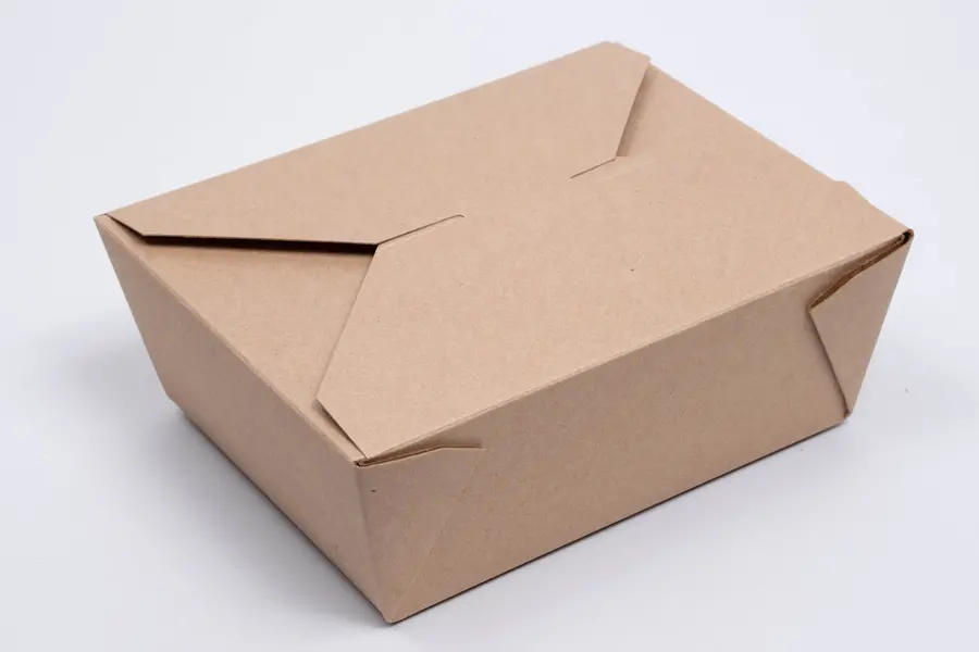 7-3/4L X 5-1/2W X 2-1/2H, (#3) FOLDING FOOD TAKE-OUT BOXES, KRAFT