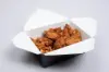 7-3/4L X 5-1/2W X 2-1/2H, (#3) FOLDING FOOD TAKE-OUT BOXES, BLACK GLOSS