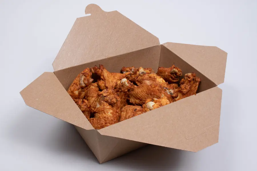 7-3/4L X 5-1/2W X 2-1/2H, (#3) FOLDING FOOD TAKE-OUT BOXES, KRAFT