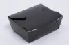 7-3/4L X 5-1/2W X 3-1/2H, (#4) FOLDING FOOD TAKE-OUT BOXES, BLACK GLOSS