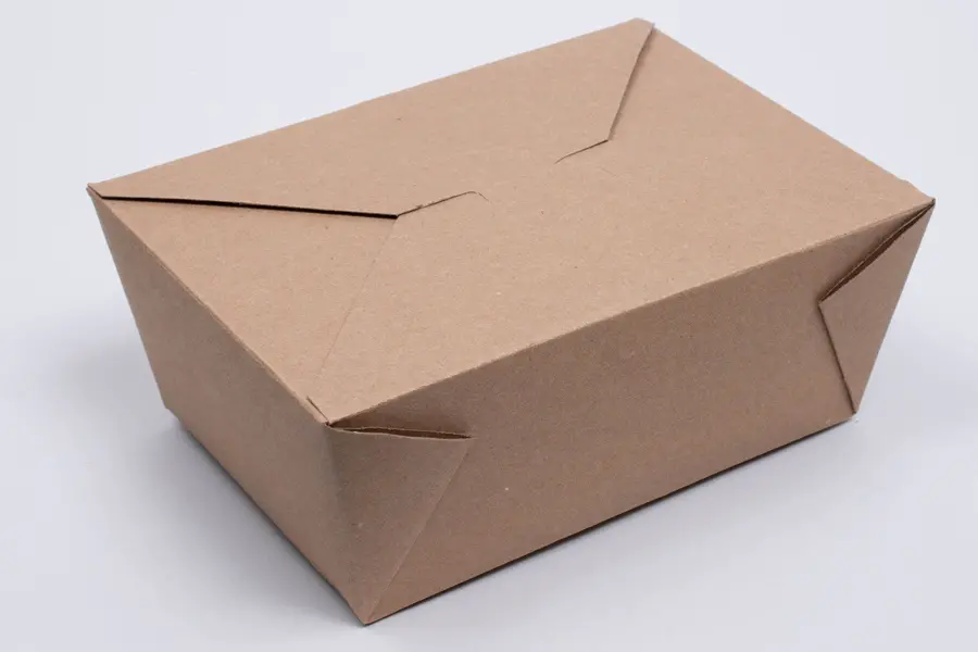 7-3/4L X 5-1/2W X 3-1/2H, (#4) FOLDING FOOD TAKE-OUT BOXES, KRAFT