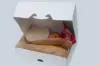 9-1/4L x 7-3/8W x 3-1/8H, Tamper Evident Take-Out Boxes, White