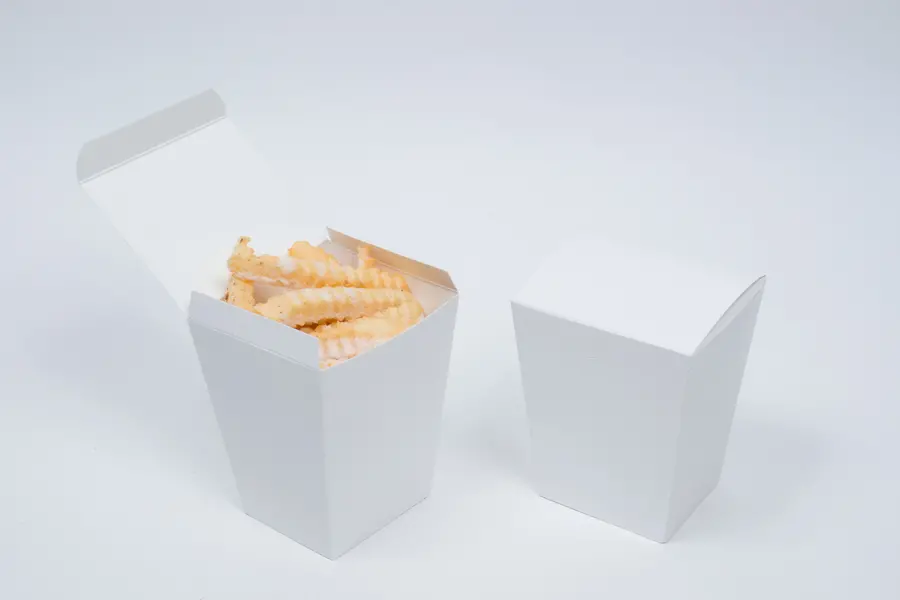 3L x 2-5/8W x 5H, Handi Snack Take-Out Boxes, White
