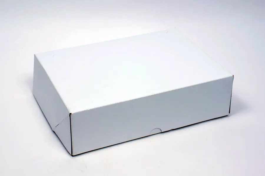 12-1/2L X 9-3/8W X 3-1/2H, AUTO 6 CORNER BEER, WHITE