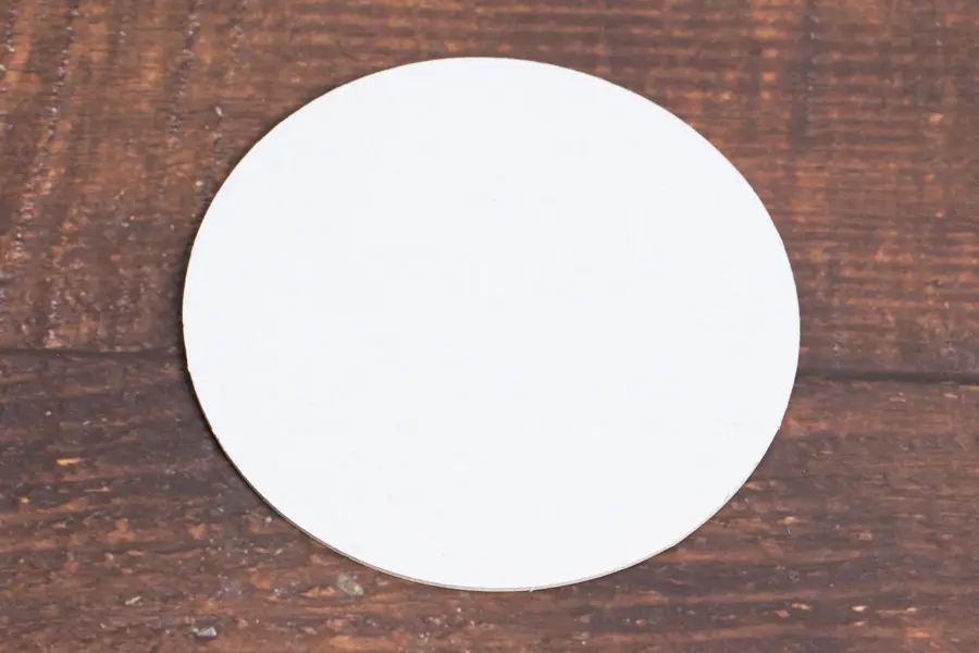 4-Inch, Round Pulpboard Drink Coasters, 80 Pt, Off-White