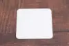 4-Inch, Square Pulpboard Coasters, 55 Pt, Off-White