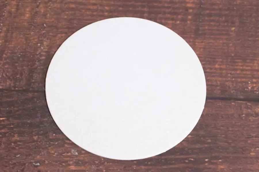 4-Inch, Round Pulpboard Drink Coasters, 55 Pt, Off-White