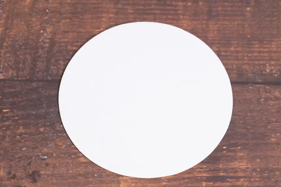 4-Inch, Round Pulpboard Drink Coasters, 35 Pt, Off-White