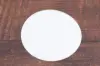 4-Inch, Round Budgetboard Drink Coasters, 12 Pt, White