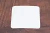 4-Inch, Square Budgetboard Drink Coasters, 12 Pt, White