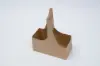 7-1/2L x 3-5/8W x 9H, 2 Drink Cup Carrier, 32oz Jumbo, Natural Kraft