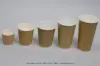 4 Ounce, Natural Kraft Insulated Ripple Paper Cups